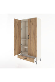 Hyperion Dolap 3 Raflı Tek Çekmeceli Tek Askılı 88x44x195 Aytaşı-Çam