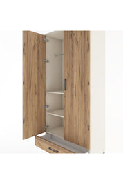 Hyperion Dolap 3 Raflı Tek Çekmeceli Tek Askılı 88x44x195 Aytaşı-Çam