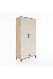 Hyperion Dolap 3 Raflı Tek Çekmeceli Tek Askılı 88x44x195 Çam-Aytaşı
