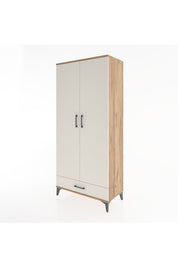 Hyperion Dolap 3 Raflı Tek Çekmeceli Tek Askılı 88x44x195 Çam-Aytaşı