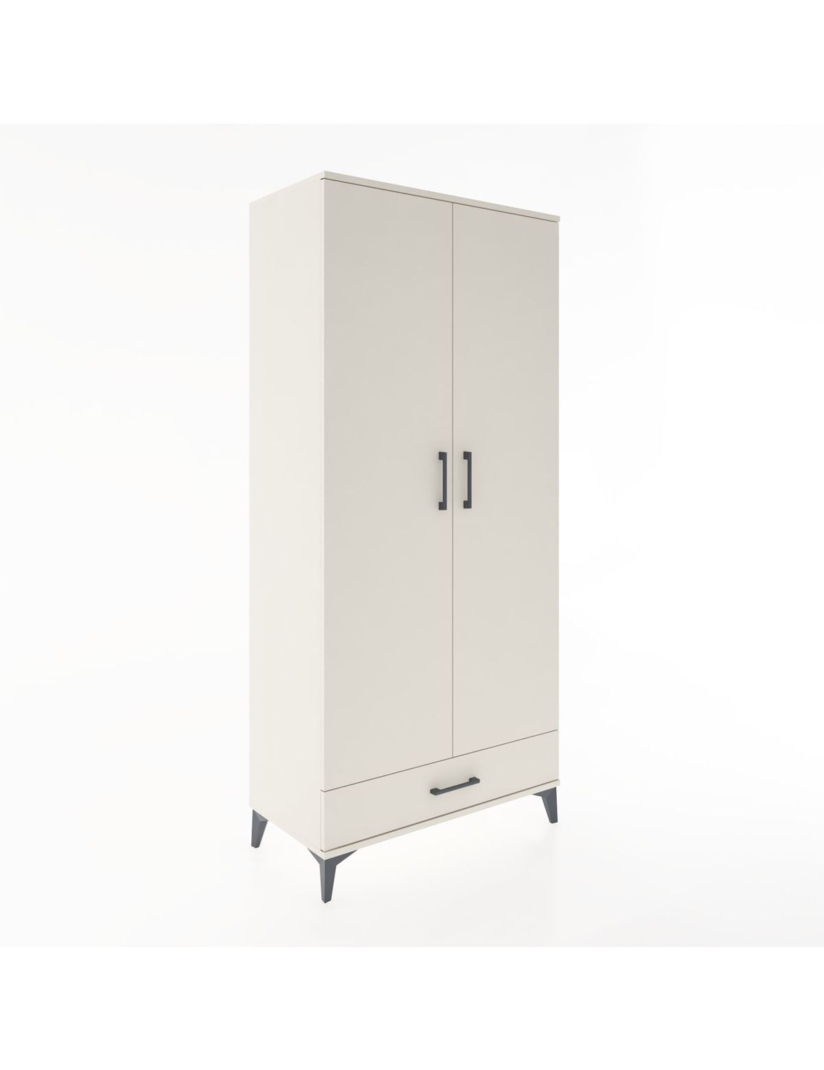 Hyperion Dolap 5 Raflı Tek Çekmeceli 2 Kapaklı 88x44x195 Aytaşı-Aytaşı