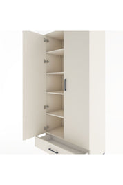 Hyperion Dolap 5 Raflı Tek Çekmeceli 2 Kapaklı 88x44x195 Aytaşı-Aytaşı