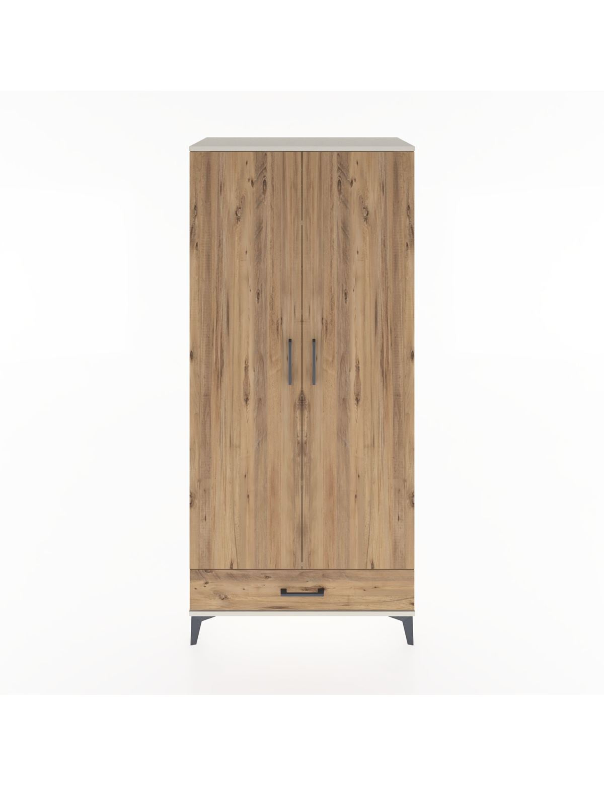 Hyperion Dolap 5 Raflı Tek Çekmeceli 2 Kapaklı 88x44x195 Aytaşı-Çam