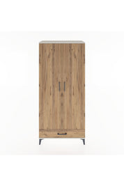 Hyperion Dolap 5 Raflı Tek Çekmeceli 2 Kapaklı 88x44x195 Aytaşı-Çam