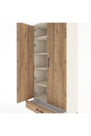 Hyperion Dolap 5 Raflı Tek Çekmeceli 2 Kapaklı 88x44x195 Aytaşı-Çam