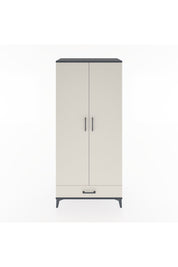 Hyperion Dolap 5 Raflı Tek Çekmeceli 2 Kapaklı 88x44x195 Antrasit-Aytaşı