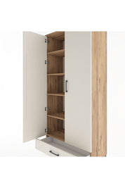 Hyperion Dolap 5 Raflı Tek Çekmeceli 2 Kapaklı 88x44x195 Çam-Aytaşı