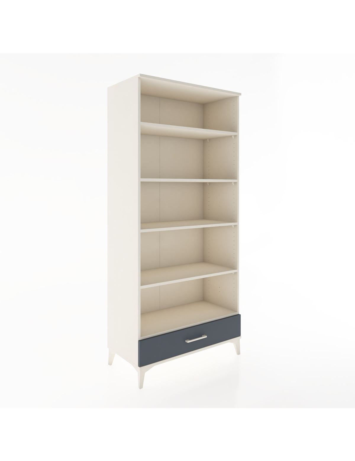 Hyperion Dolap 5 Raflı Tek Çekmeceli 88x44x195 Aytaşı-Antrasit