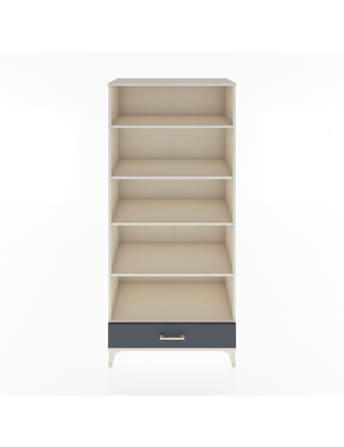 Hyperion Dolap 5 Raflı Tek Çekmeceli 88x44x195 Aytaşı-Antrasit