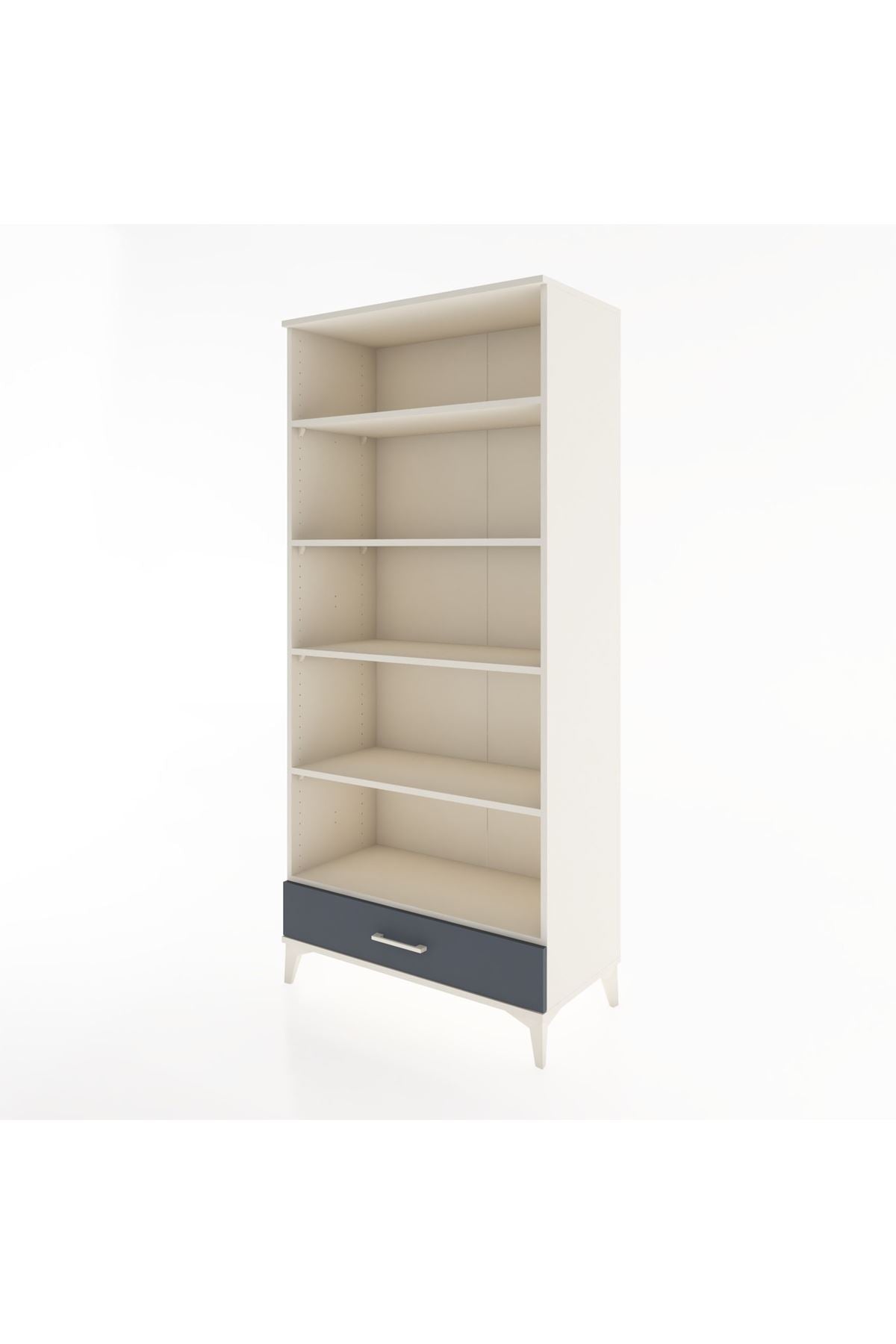 Hyperion Dolap 5 Raflı Tek Çekmeceli 88x44x195 Aytaşı-Antrasit