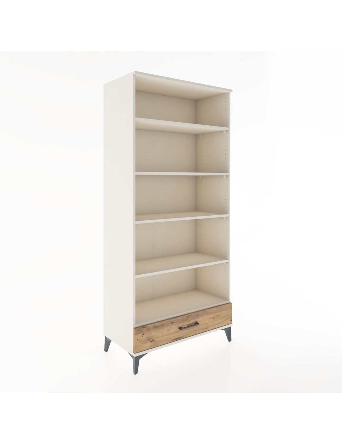 Hyperion Dolap 5 Raflı Tek Çekmeceli 88x44x195 Aytaşı-Çam