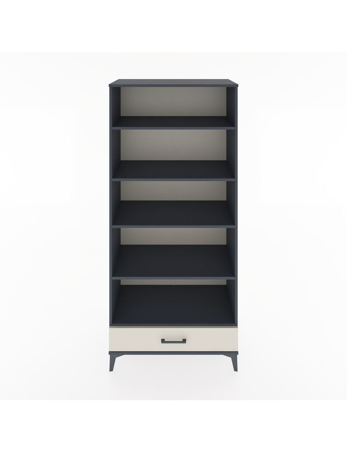 Hyperion Dolap 5 Raflı Tek Çekmeceli 88x44x195 Antrasit-Aytaşı