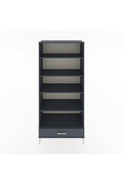 Hyperion Dolap 5 Raflı Tek Çekmeceli 88x44x195 Antrasit-Antrasit