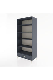 Hyperion Dolap 5 Raflı Tek Çekmeceli 88x44x195 Antrasit-Antrasit