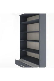 Hyperion Dolap 5 Raflı Tek Çekmeceli 88x44x195 Antrasit-Antrasit