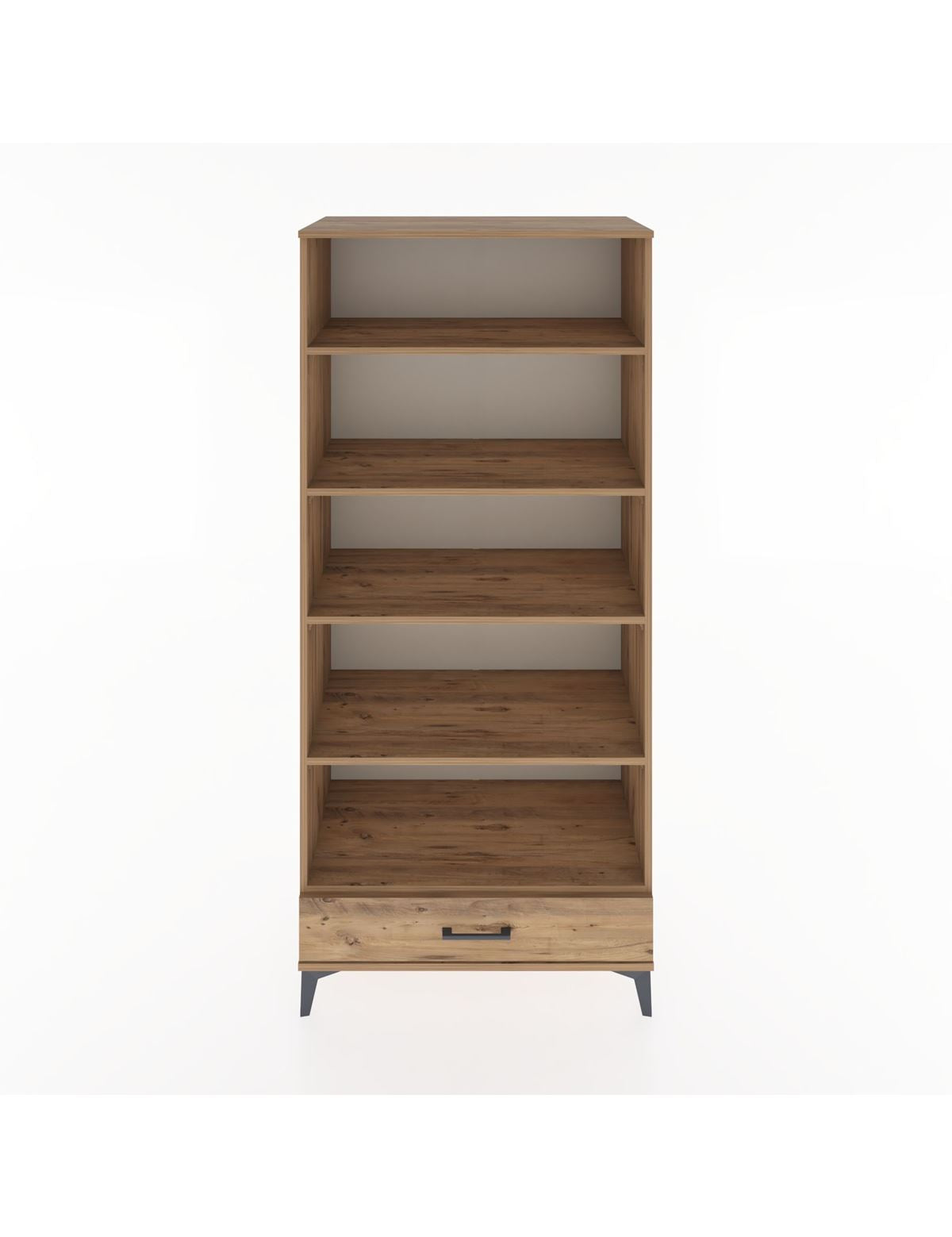 Hyperion Dolap 5 Raflı Tek Çekmeceli 88x44x195 Çam-Çam