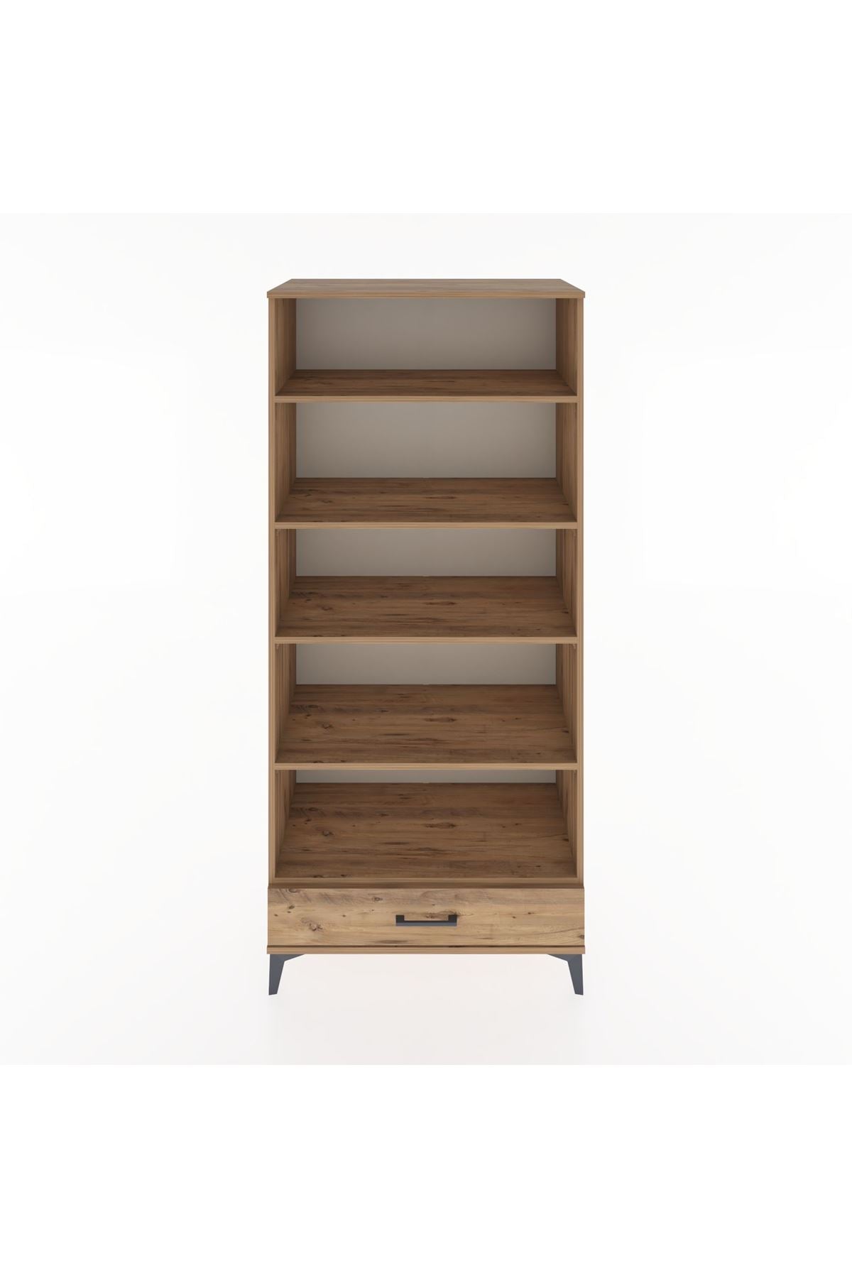 Hyperion Dolap 5 Raflı Tek Çekmeceli 88x44x195 Çam-Çam