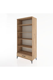 Hyperion Dolap 5 Raflı Tek Çekmeceli 88x44x195 Çam-Çam
