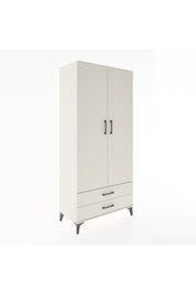 Hyperion Dolap 3 Raflı 2 Çekmeceli Tek Askılı 88x44x195 Aytaşı-Aytaşı