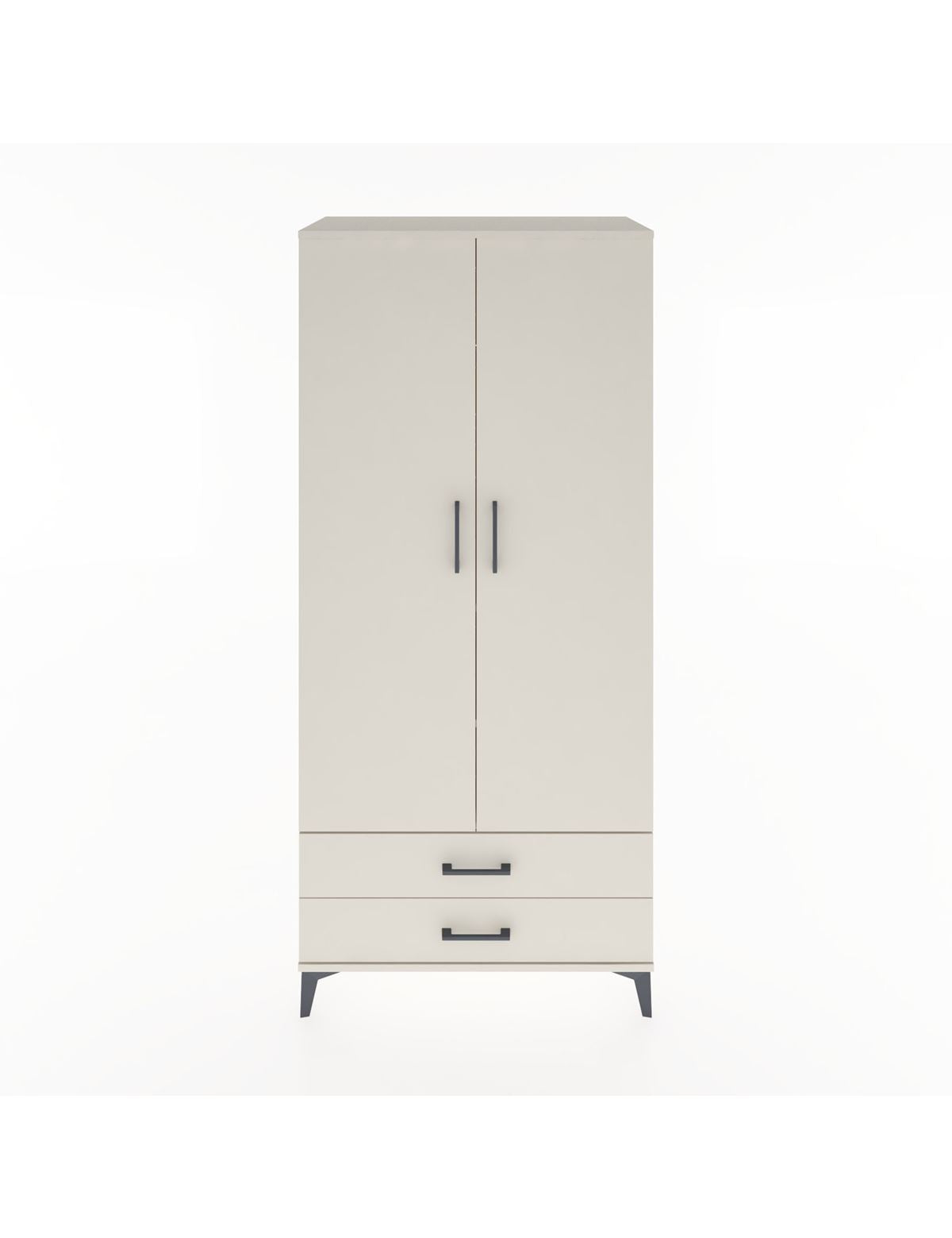 Hyperion Dolap 3 Raflı 2 Çekmeceli Tek Askılı 88x44x195 Aytaşı-Aytaşı