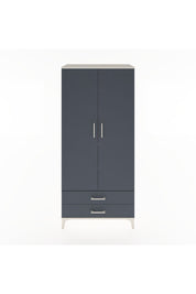 Hyperion Dolap 3 Raflı 2 Çekmeceli Tek Askılı 88x44x195 Aytaşı-Antrasit