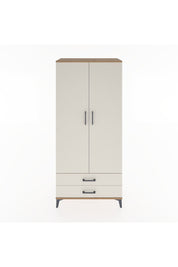 Hyperion Dolap 3 Raflı 2 Çekmeceli Tek Askılı 88x44x195 Çam-Aytaşı