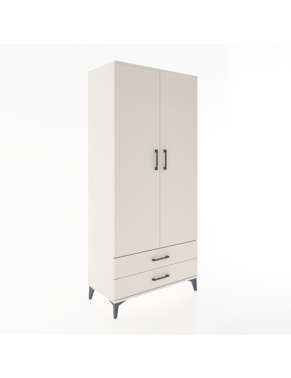 Hyperion Dolap 5 Raflı 2 Çekmeceli 2 Kapaklı 88x44x195 Aytaşı-Aytaşı