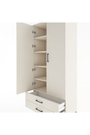 Hyperion Dolap 5 Raflı 2 Çekmeceli 2 Kapaklı 88x44x195 Aytaşı-Aytaşı