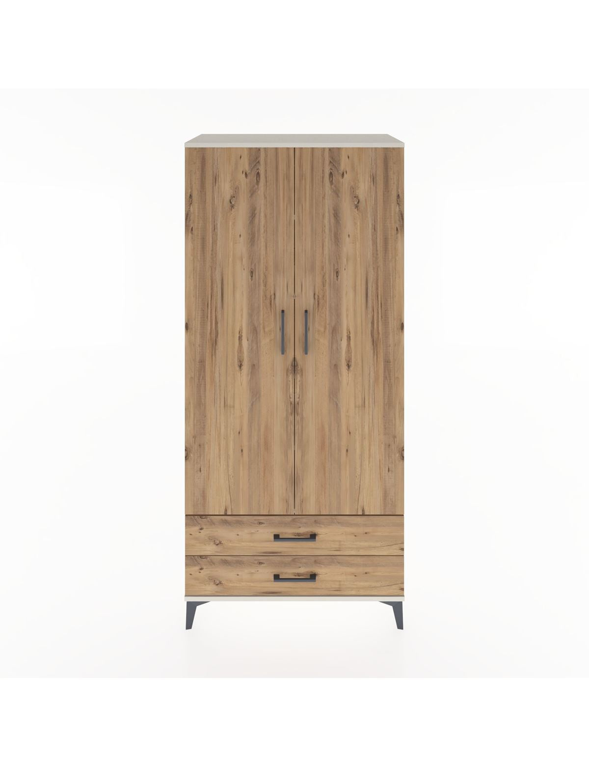 Hyperion Dolap 5 Raflı 2 Çekmeceli 2 Kapaklı 88x44x195 Aytaşı-Çam