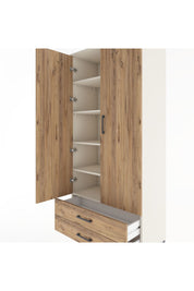 Hyperion Dolap 5 Raflı 2 Çekmeceli 2 Kapaklı 88x44x195 Aytaşı-Çam