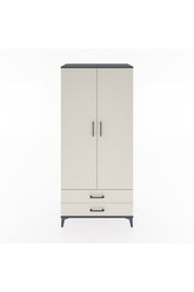 Hyperion Dolap 5 Raflı 2 Çekmeceli 2 Kapaklı 88x44x195 Antrasit-Aytaşı