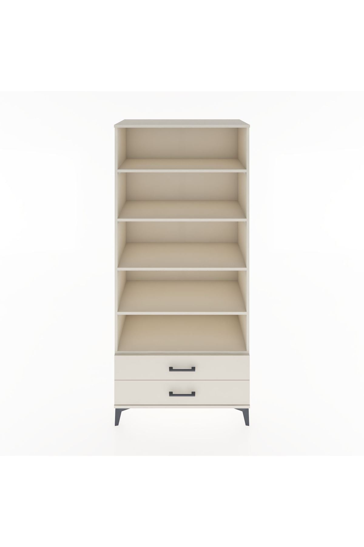 Hyperion Dolap 5 Raflı 2 Çekmeceli 88x44x195 Aytaşı-Aytaşı