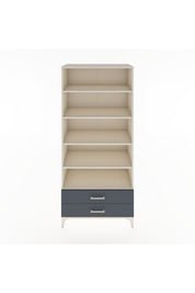 Hyperion Dolap 5 Raflı 2 Çekmeceli 88x44x195 Aytaşı-Antrasit