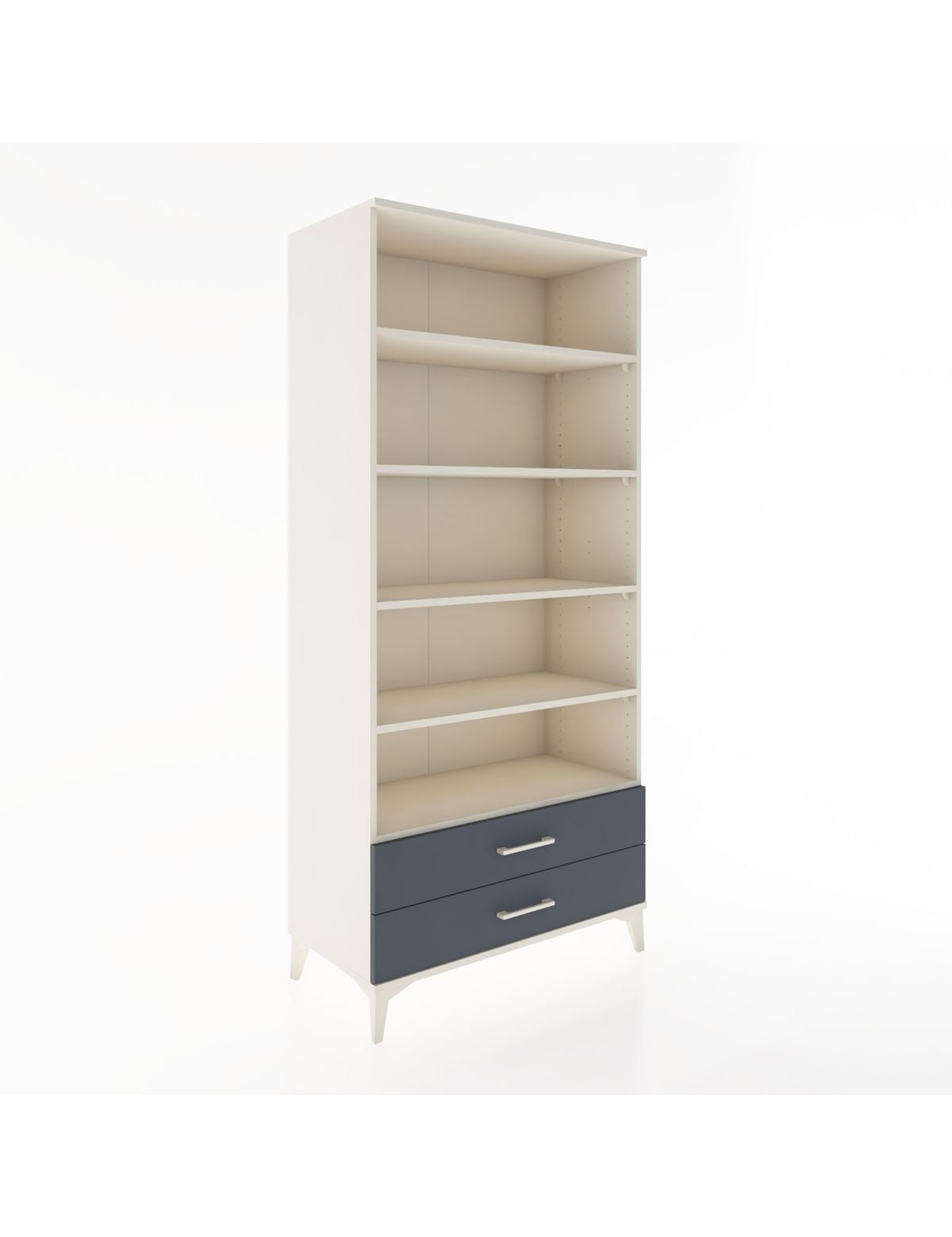 Hyperion Dolap 5 Raflı 2 Çekmeceli 88x44x195 Aytaşı-Antrasit