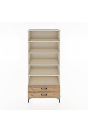 Hyperion Dolap 5 Raflı 2 Çekmeceli 88x44x195 Aytaşı-Çam