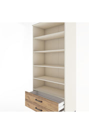 Hyperion Dolap 5 Raflı 2 Çekmeceli 88x44x195 Aytaşı-Çam