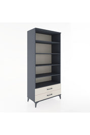 Hyperion Dolap 5 Raflı 2 Çekmeceli 88x44x195 Antrasit-Aytaşı
