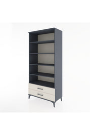 Hyperion Dolap 5 Raflı 2 Çekmeceli 88x44x195 Antrasit-Aytaşı