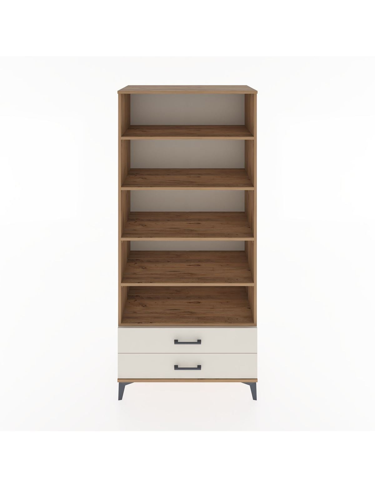 Hyperion Dolap 5 Raflı 2 Çekmeceli 88x44x195 Çam-Aytaşı