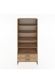 Hyperion Dolap 5 Raflı 2 Çekmeceli 88x44x195 Çam-Çam