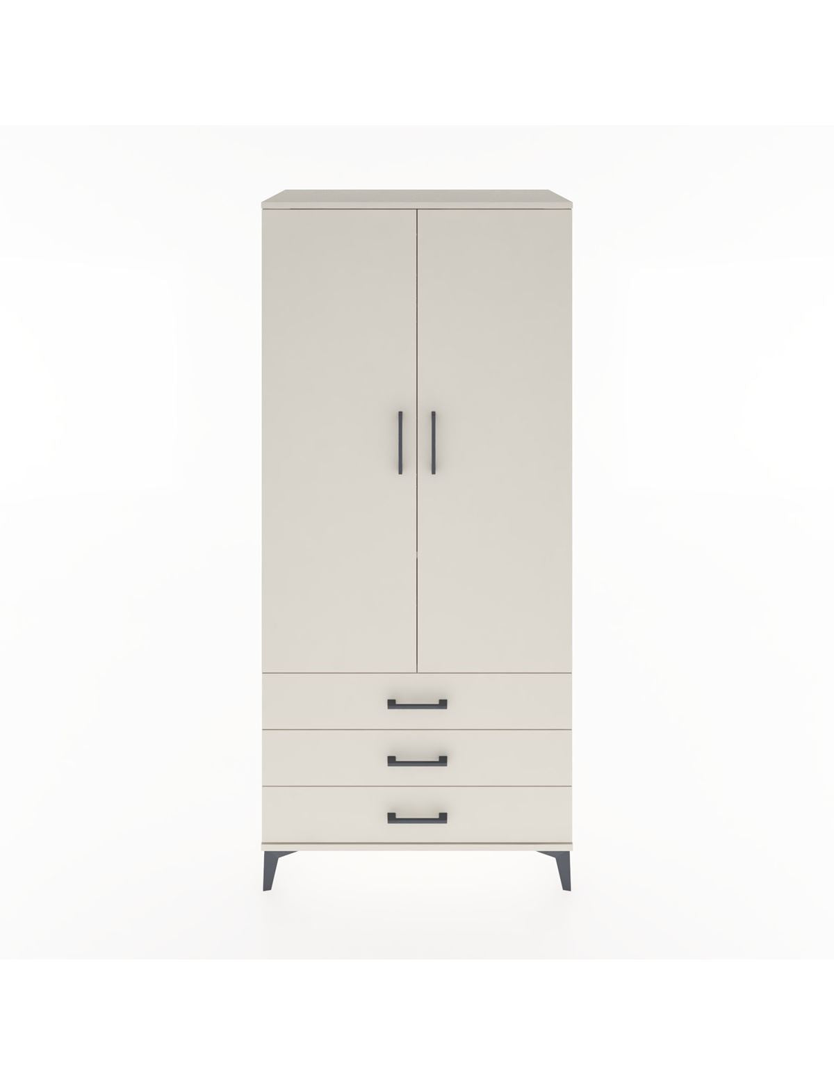 Hyperion Dolap 2 Raflı 3 Çekmeceli Tek Askılı 88x44x195 Aytaşı-Aytaşı