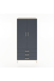 Hyperion Dolap 2 Raflı 3 Çekmeceli Tek Askılı 88x44x195 Aytaşı-Antrasit