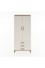 Hyperion Dolap 2 Raflı 3 Çekmeceli Tek Askılı 88x44x195 Çam-Aytaşı