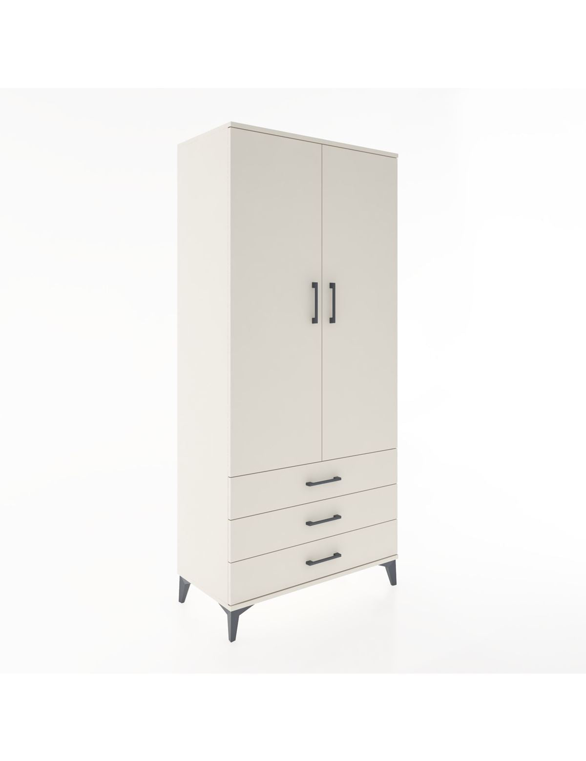 Hyperion Dolap 4 Raflı 3 Çekmeceli 2 Kapaklı 88x44x195 Aytaşı-Aytaşı