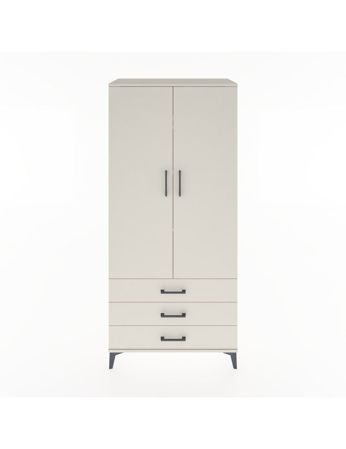 Hyperion Dolap 4 Raflı 3 Çekmeceli 2 Kapaklı 88x44x195 Aytaşı-Aytaşı