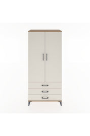 Hyperion Dolap 4 Raflı 3 Çekmeceli 2 Kapaklı 88x44x195 Çam-Aytaşı