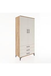 Hyperion Dolap 4 Raflı 3 Çekmeceli 2 Kapaklı 88x44x195 Çam-Aytaşı