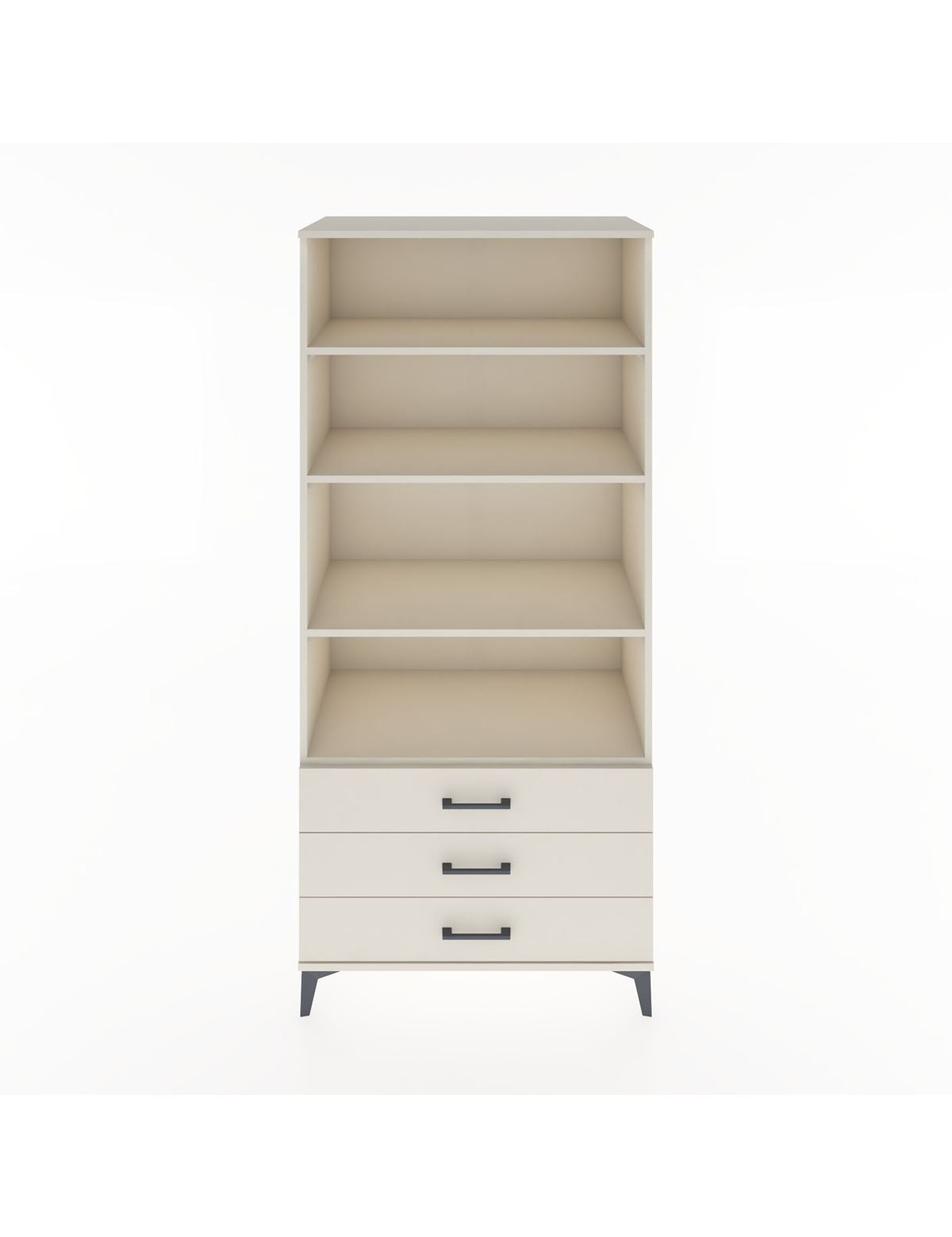 Hyperion Dolap 4 Raflı 3 Çekmeceli 88x44x195 Aytaşı-Aytaşı