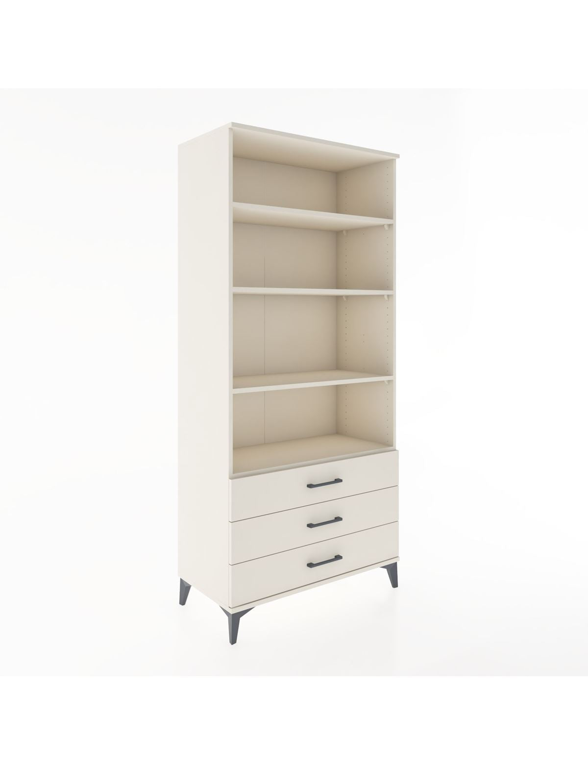 Hyperion Dolap 4 Raflı 3 Çekmeceli 88x44x195 Aytaşı-Aytaşı