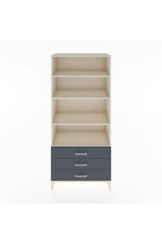 Hyperion Dolap 4 Raflı 3 Çekmeceli 88x44x195 Aytaşı-Antrasit